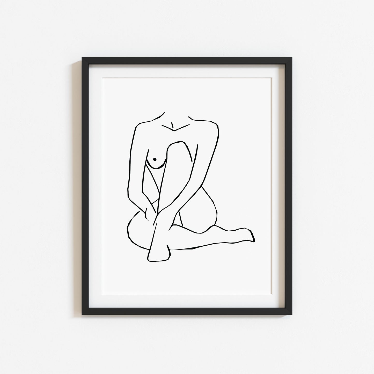 Bathroom print, woman line drawing, woman body simplistic line art bathroom bedroom unframed wall art poster print, line art, bathroom art