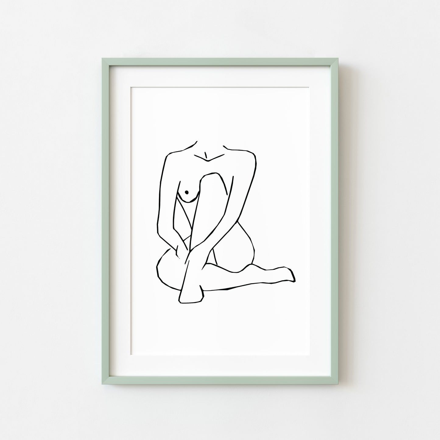 Bathroom print, woman line drawing, woman body simplistic line art bathroom bedroom unframed wall art poster print, line art, bathroom art