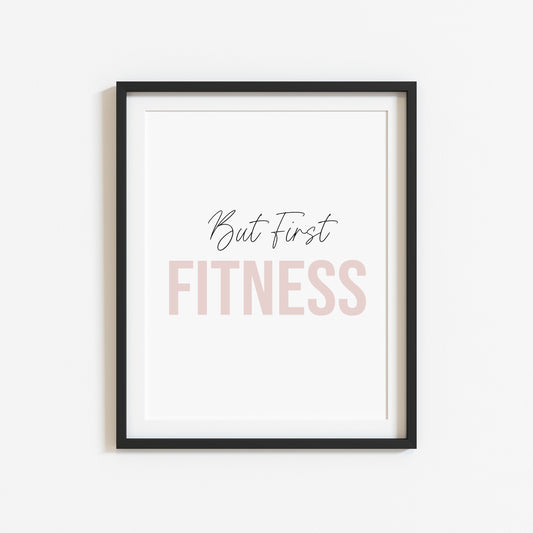 But first fitness gym prints cardio sports gym room bedroom unframed wall art poster prints fitness art
