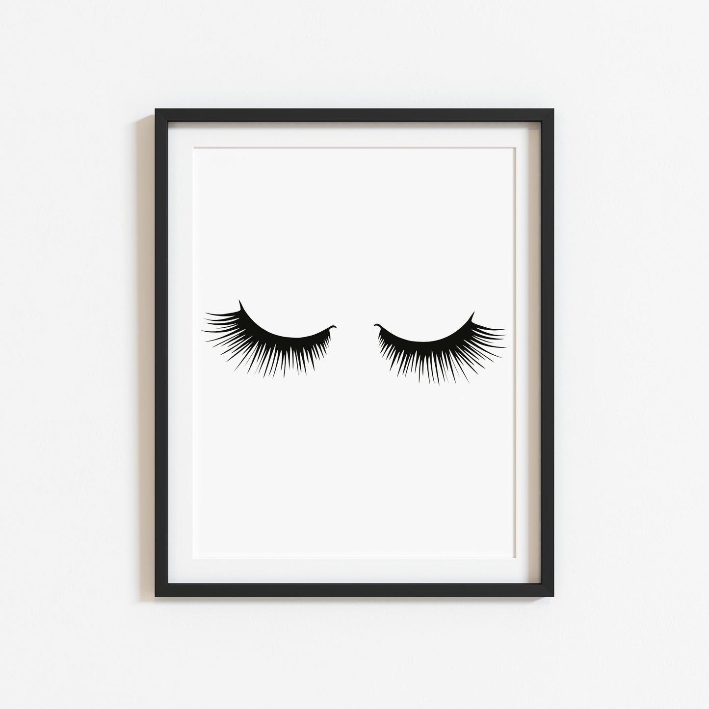 Eyelashes illustration drawing fashion bedroom unframed wall art poster print