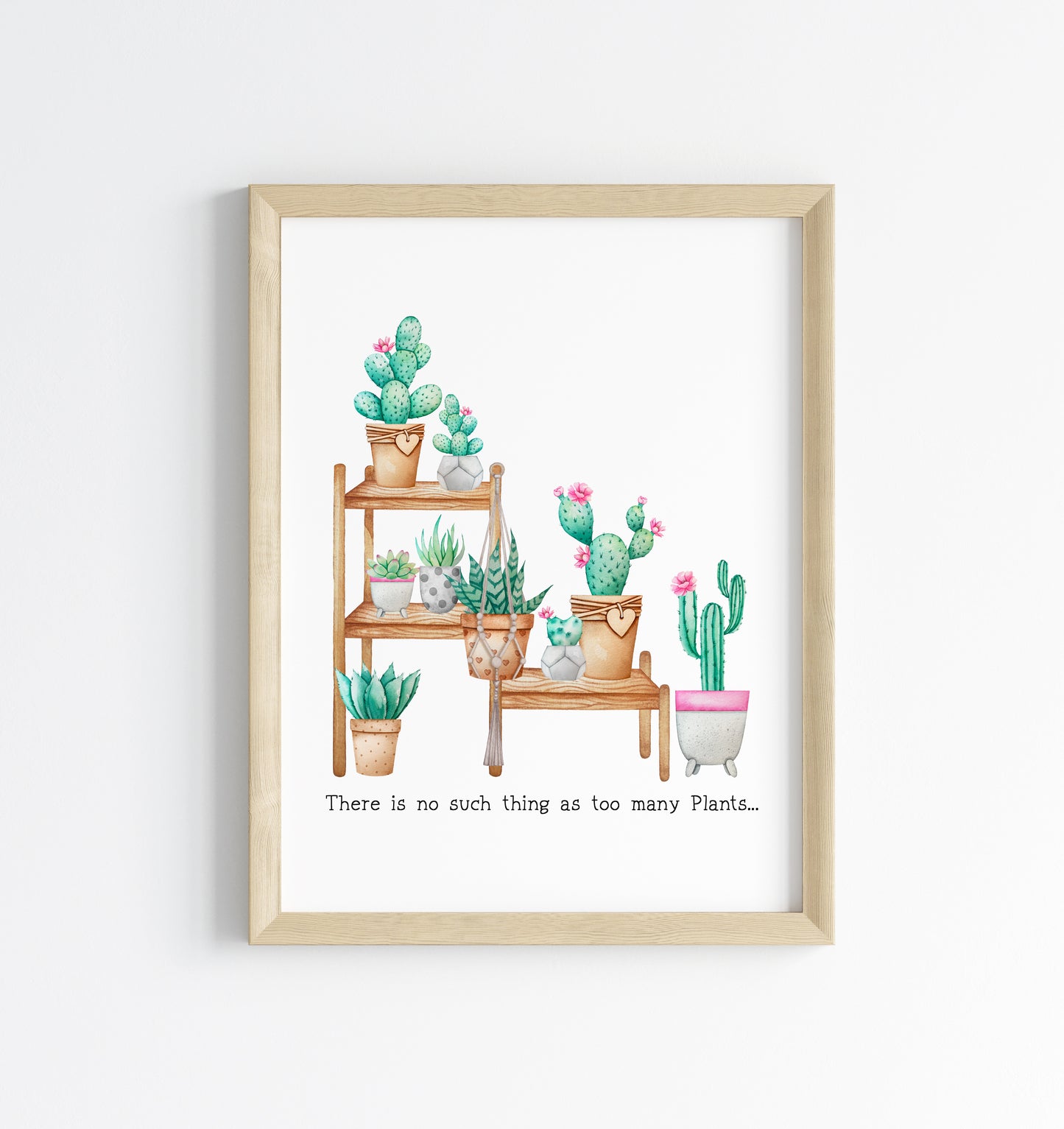 Succulent Plant print funky plants, plant quotes pink green unframed wall art poster print plant decor plant pics plant quote home plants