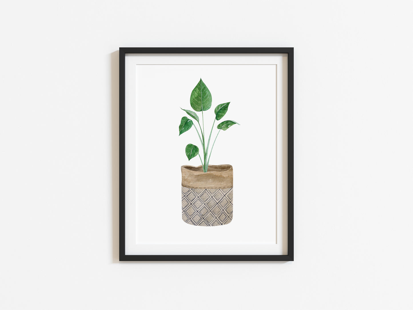 Botanical plant print watercolour illustration unframed wall art poster print