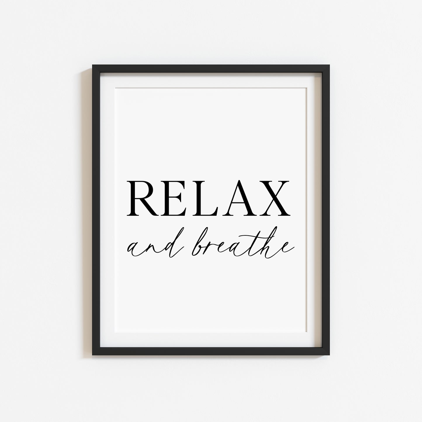 Bathroom print relax and breathe, bathroom wash room unframed wall art poster print, bathroom signs, bathroom accessories, bathroom pictures, art signs