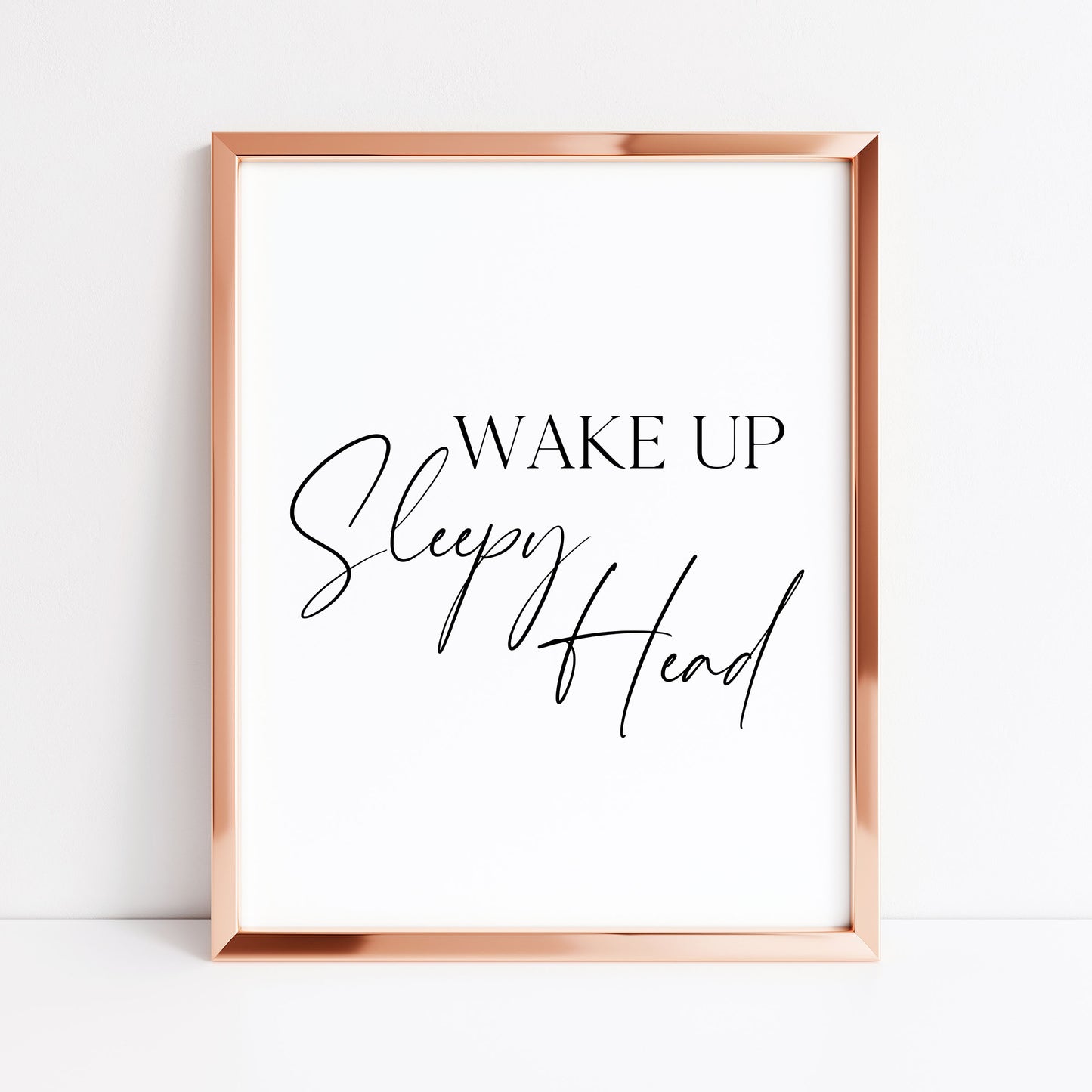Bedroom print Wake up sleepy head home bedroom unframed wall art poster print,bedroom accessories
