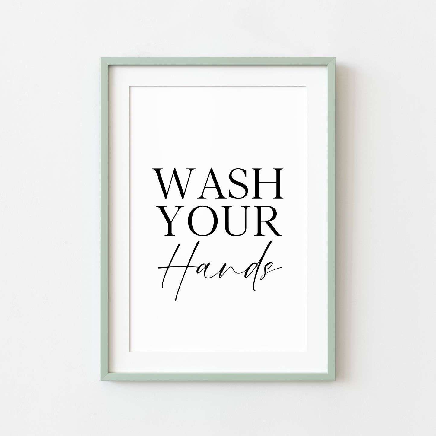 Wash your hands bathroom wash room toilet unframed wall art poster print, bathroom signs, bathroom accessories, bathroom pictures