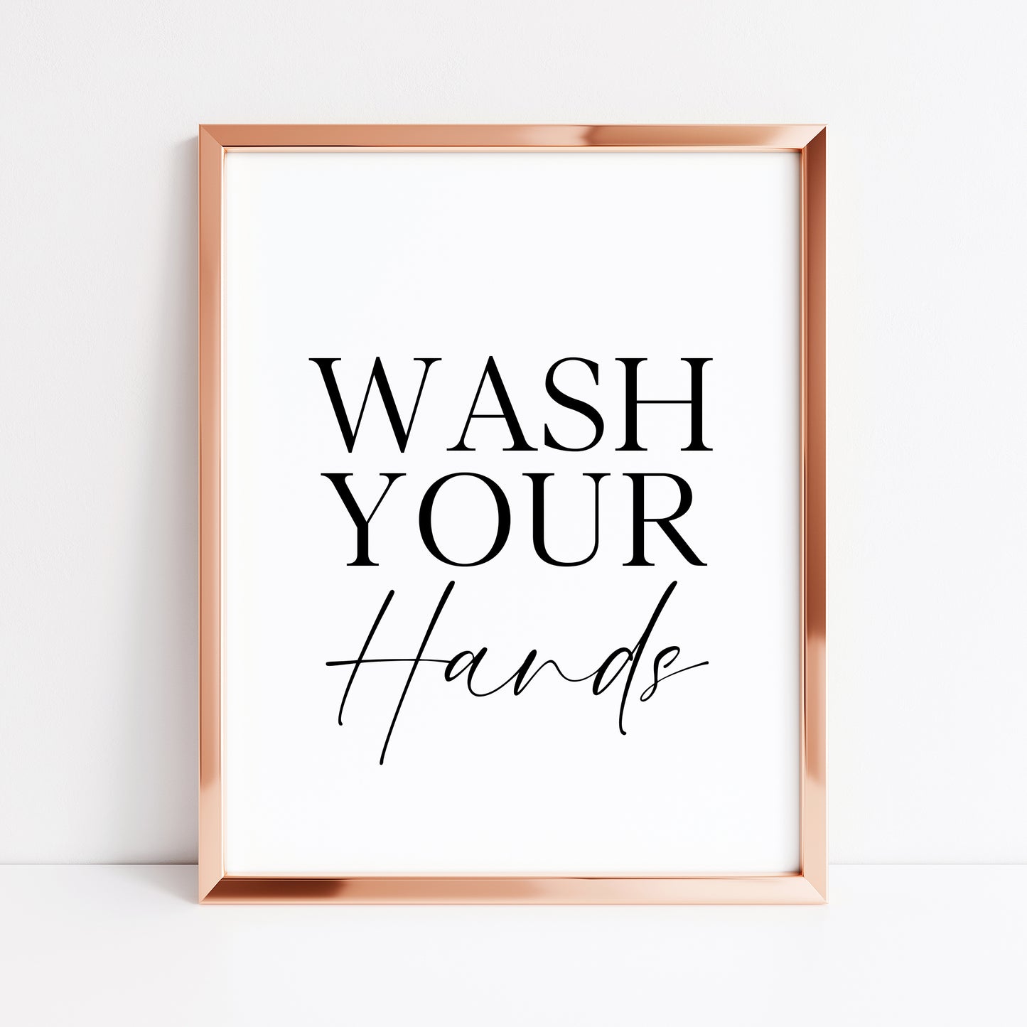 Wash your hands bathroom wash room toilet unframed wall art poster print, bathroom signs, bathroom accessories, bathroom pictures