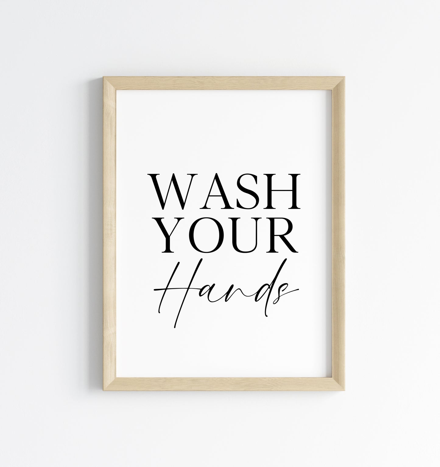 Wash your hands bathroom wash room toilet unframed wall art poster print, bathroom signs, bathroom accessories, bathroom pictures