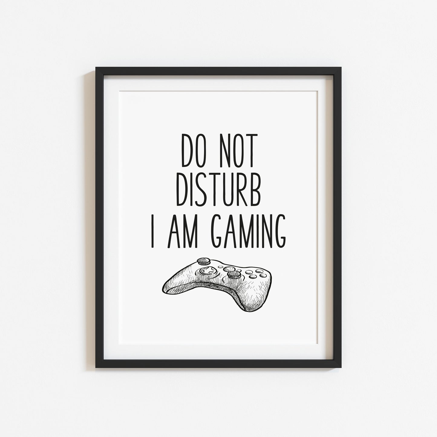 Do not disturb I am gaming XBOX illustration style unframed wall art poster print