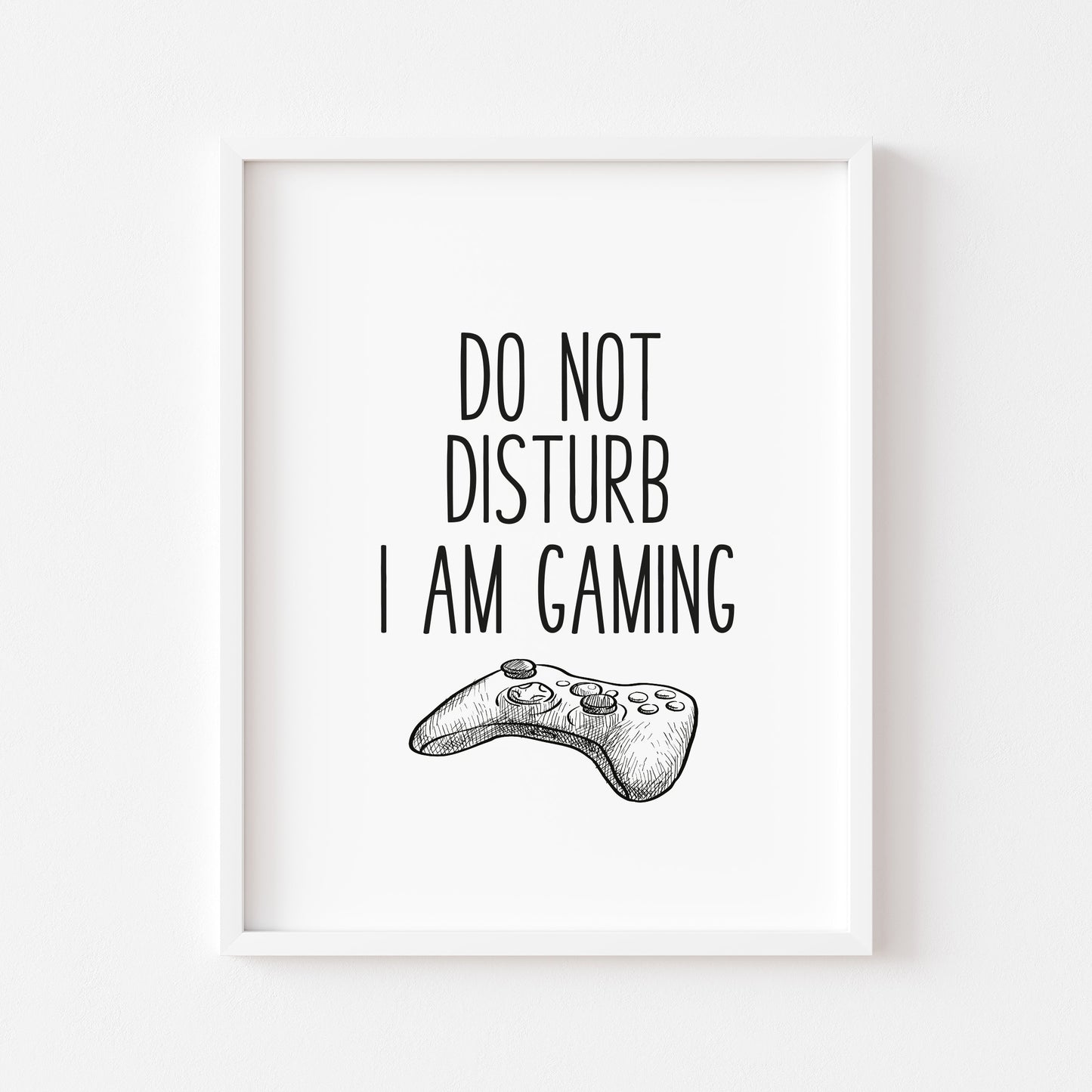 Do not disturb I am gaming XBOX illustration style unframed wall art poster print