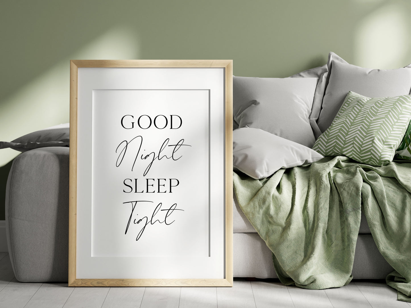 Bedroom print Goodnight sleep tight bedroom unframed wall art poster print, bedroom accessories, bedroom art