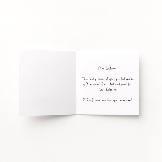 Floral Congratulations Card Wildflower Greeting Card