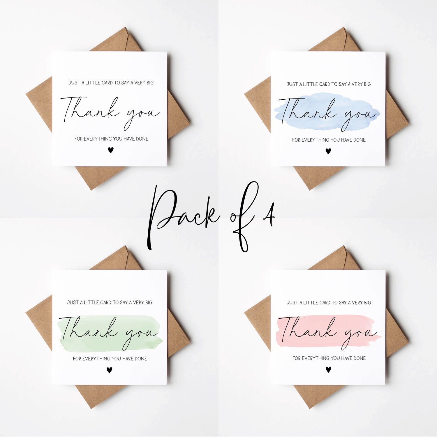 CARDS - PACKS OF 4