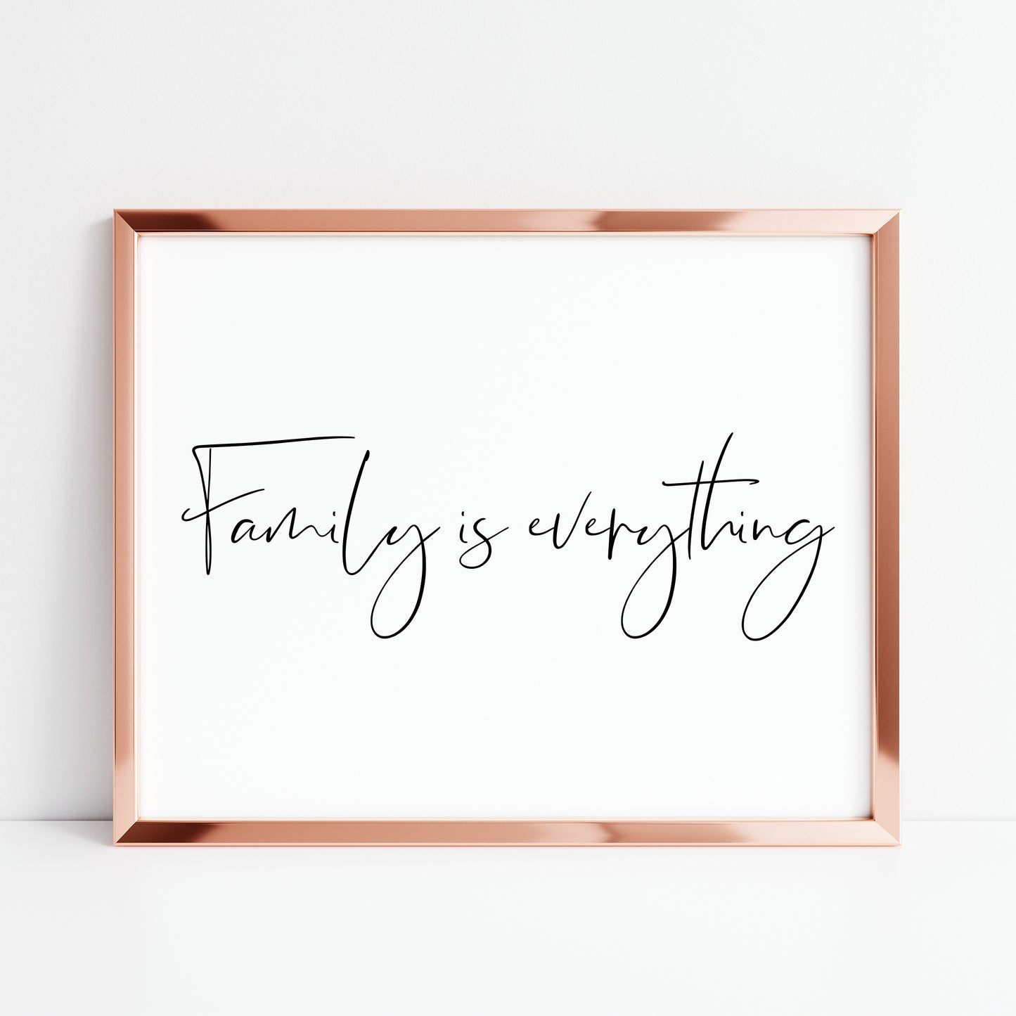 Family is everything landscape simplistic family, home living quote unframed wall art poster print