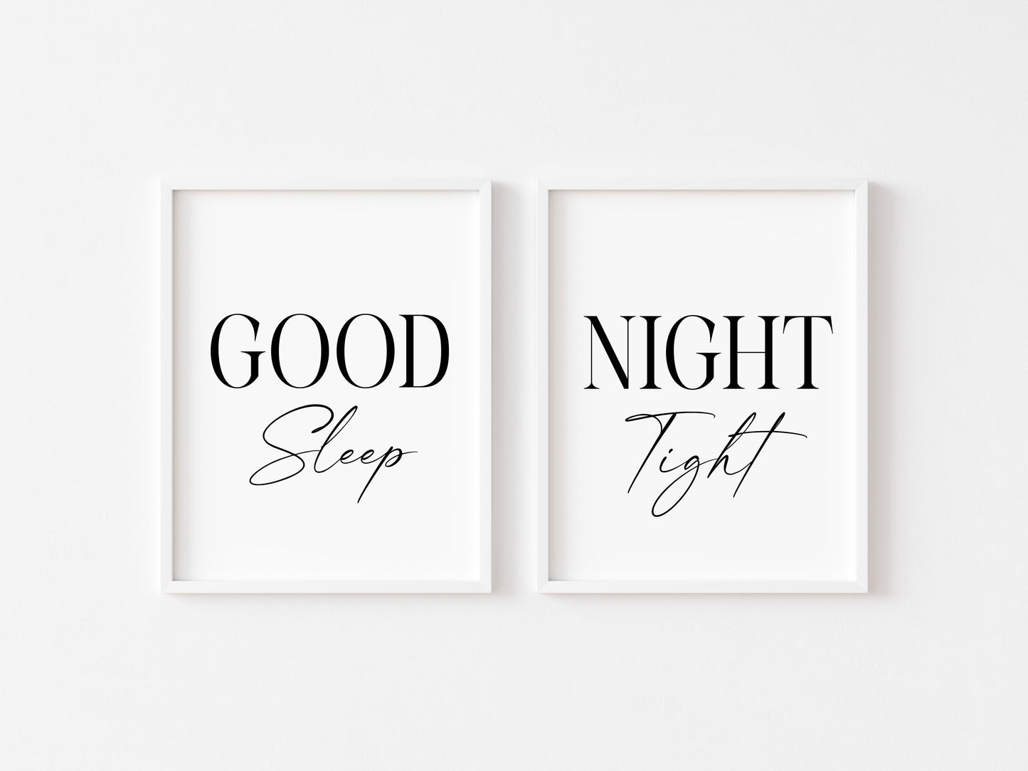 Good night Sleep Tight Prints couples Bedroom Wall Art (unframed)