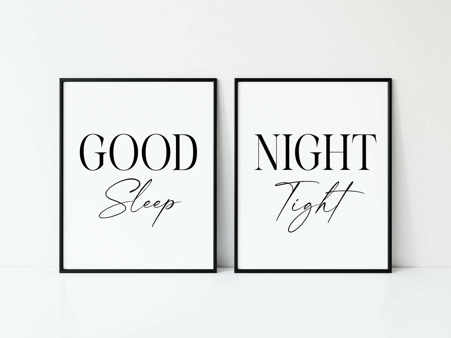 Good night Sleep Tight Prints couples Bedroom Wall Art (unframed)
