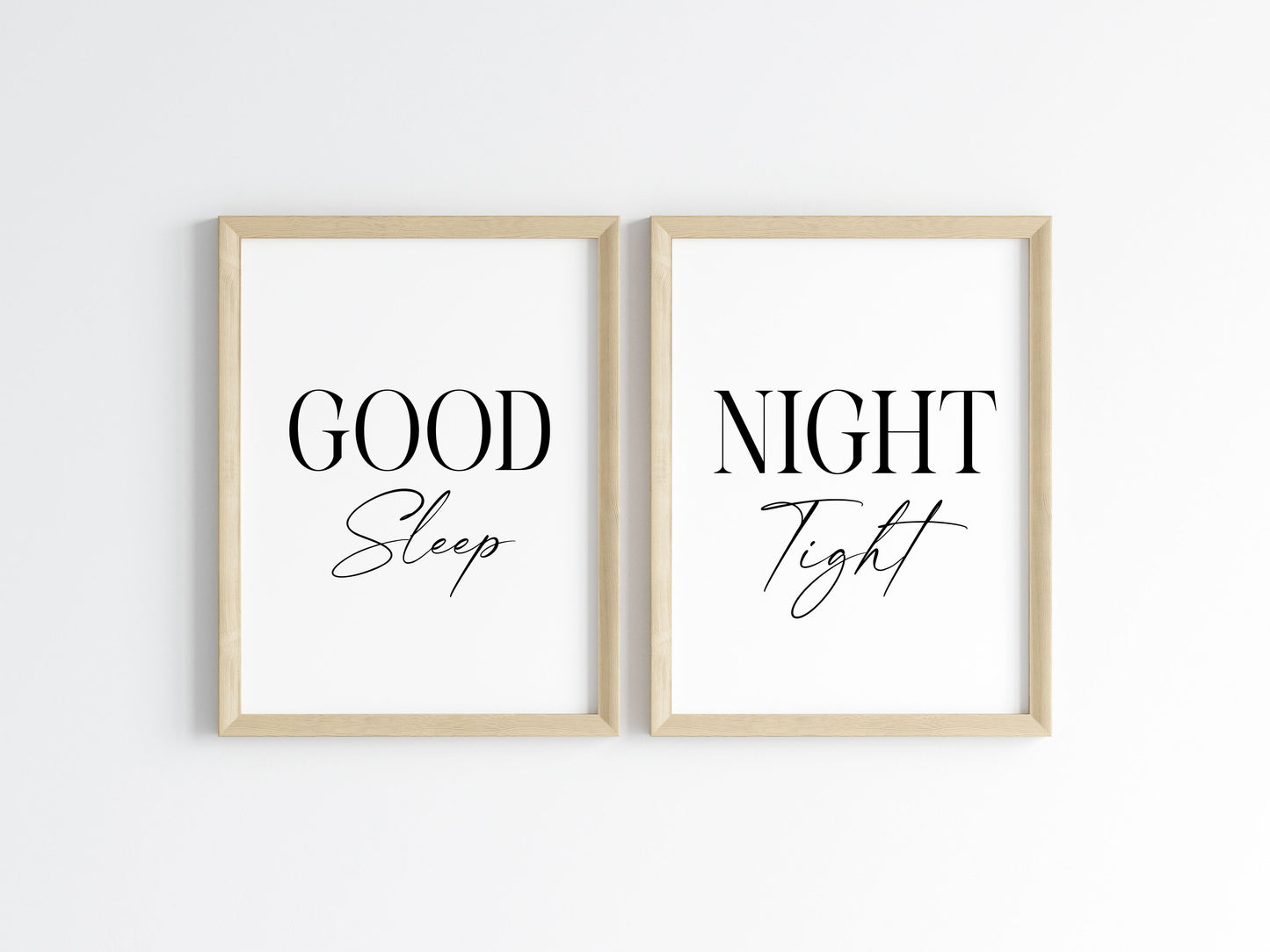 Good night Sleep Tight Prints couples Bedroom Wall Art (unframed)