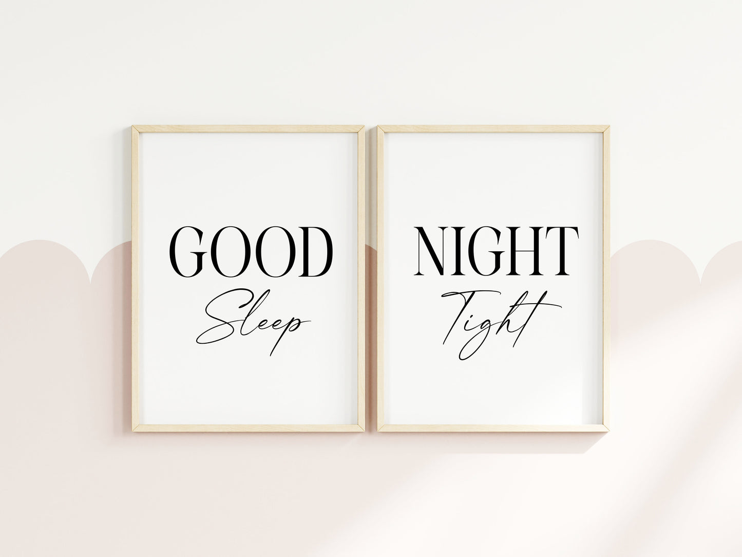 Good night Sleep Tight Prints couples Bedroom Wall Art (unframed)