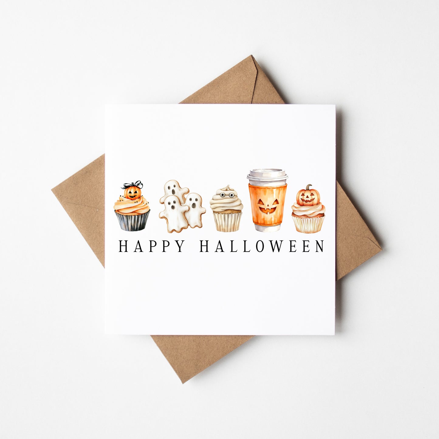 Halloween Birthday card Personalised unique seasonal card with envelope