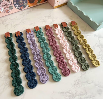Handmade Cotton Crochet Bookmarks, gifts for book lovers