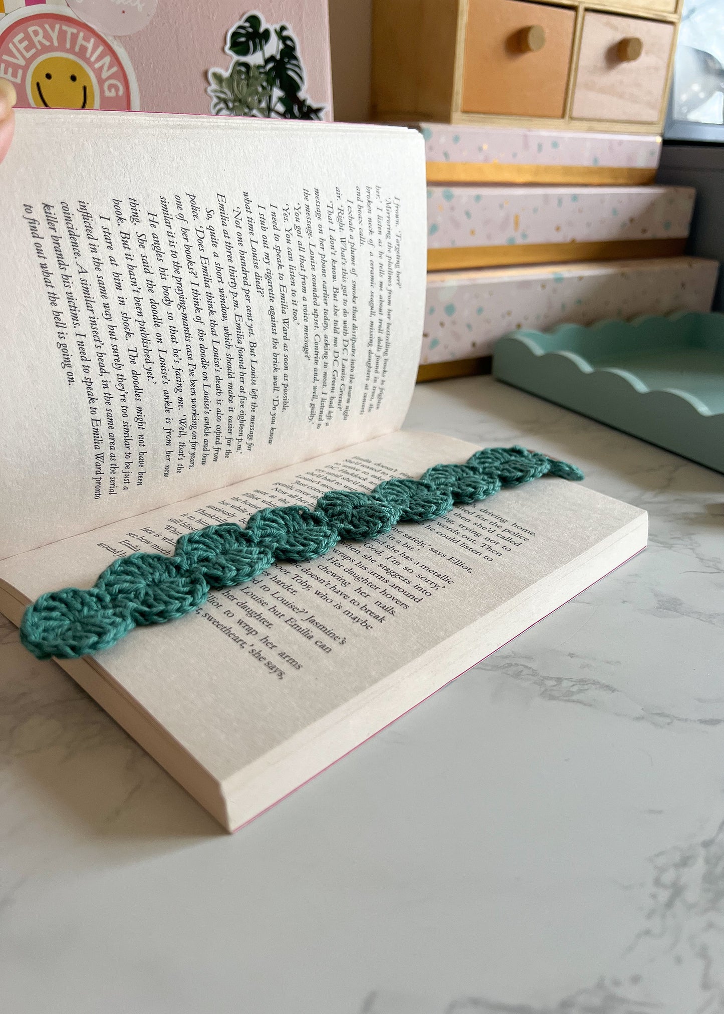 Handmade Cotton Crochet Bookmarks, gifts for book lovers