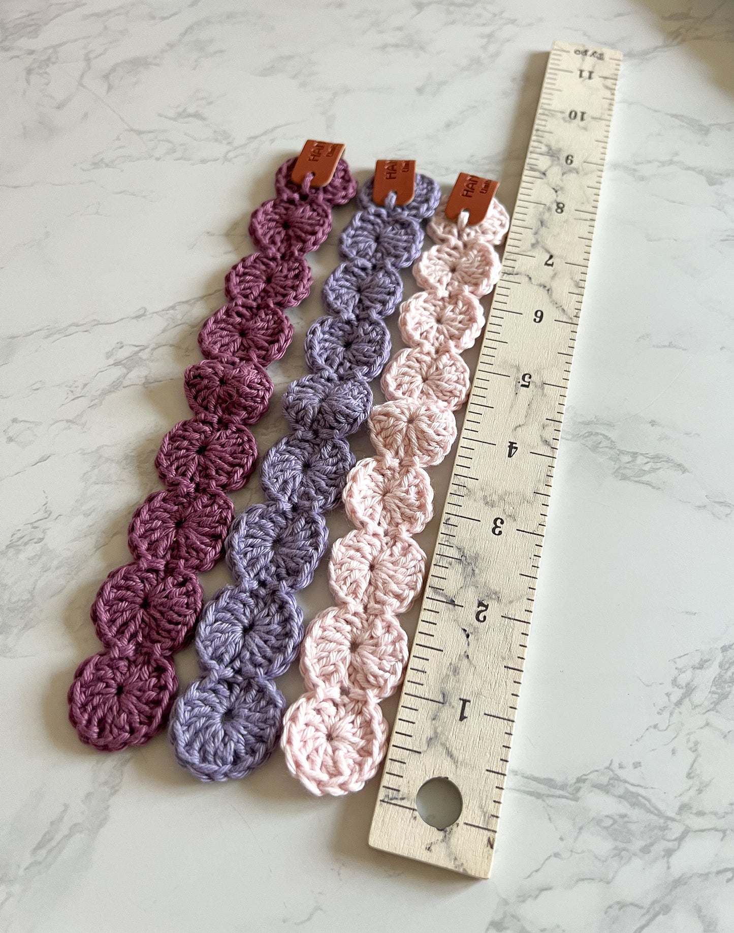 Handmade Cotton Crochet Bookmarks, gifts for book lovers