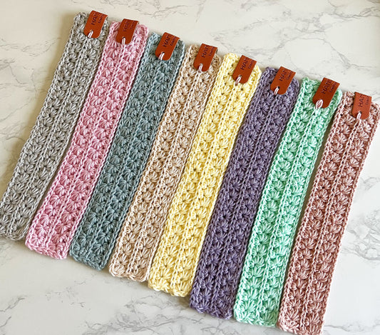 Handmade Cotton Crochet Bookmarks, gifts for book lovers
