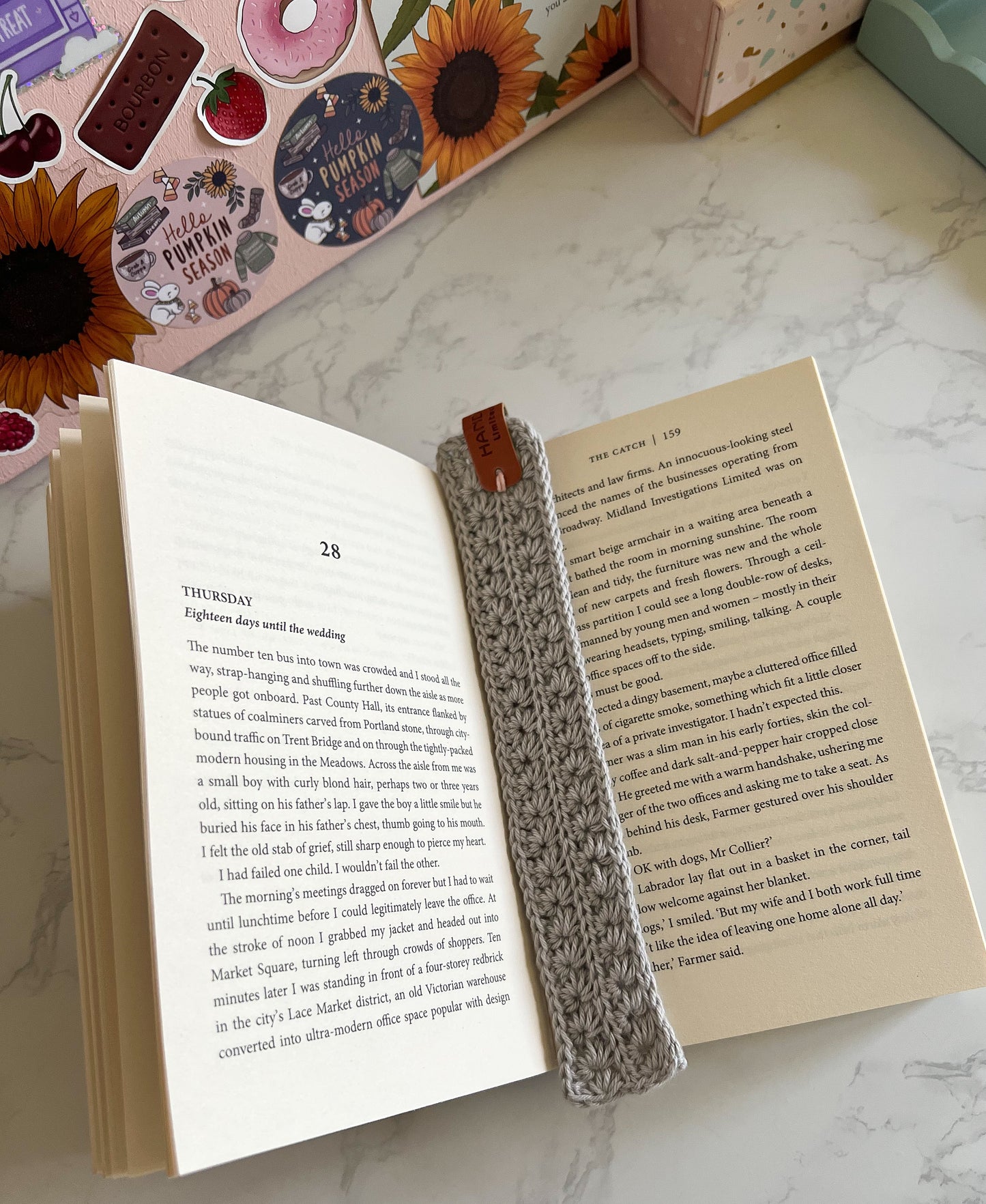 Handmade Cotton Crochet Bookmarks, gifts for book lovers