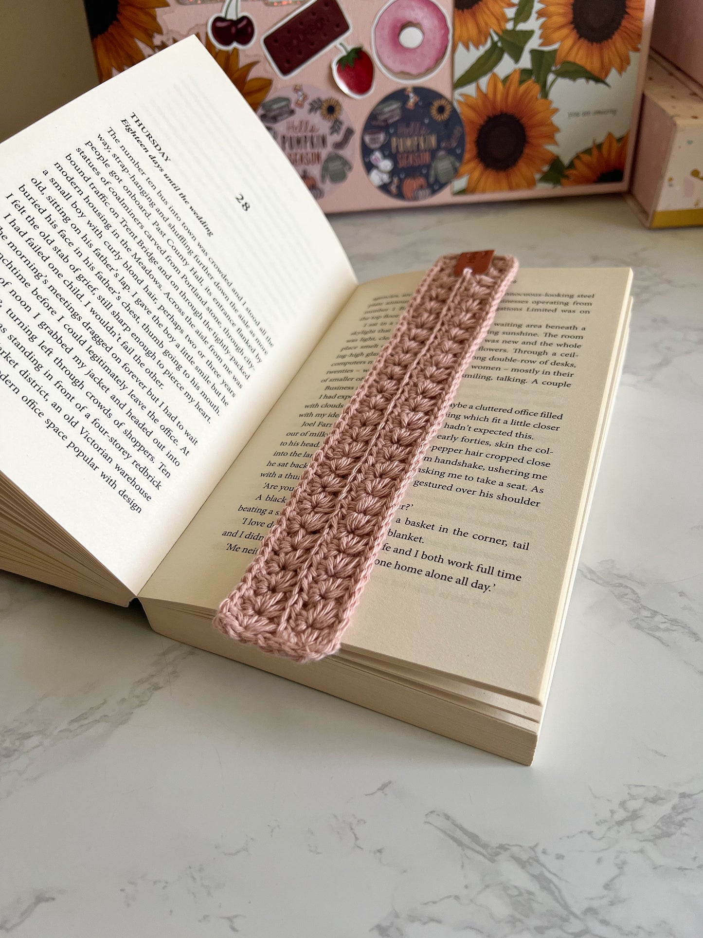 Handmade Cotton Crochet Bookmarks, gifts for book lovers