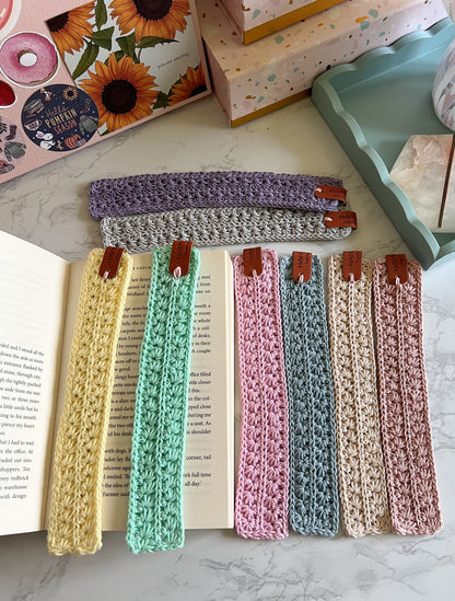 Handmade Cotton Crochet Bookmarks, gifts for book lovers