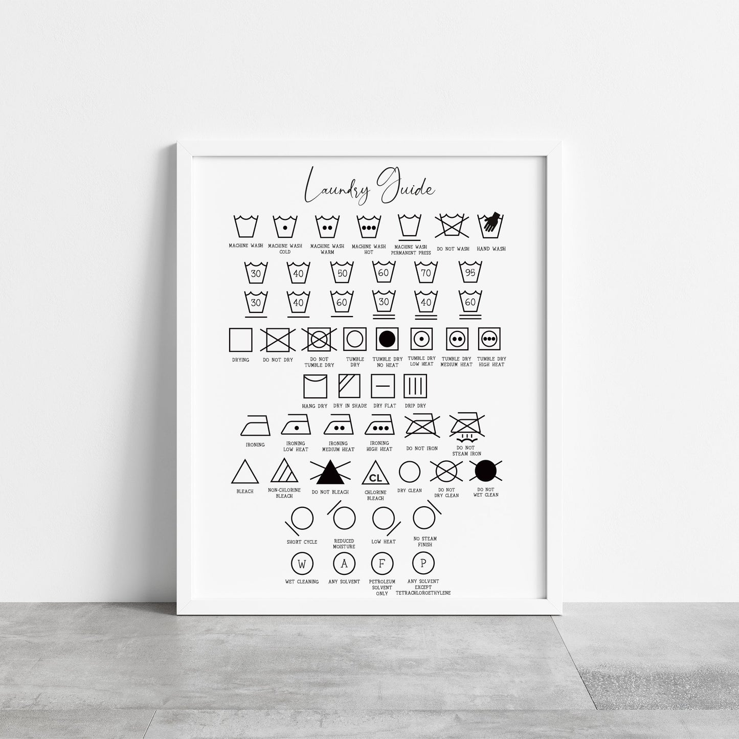 Let's get ready to tumble laundry wash room unframed wall art poster print