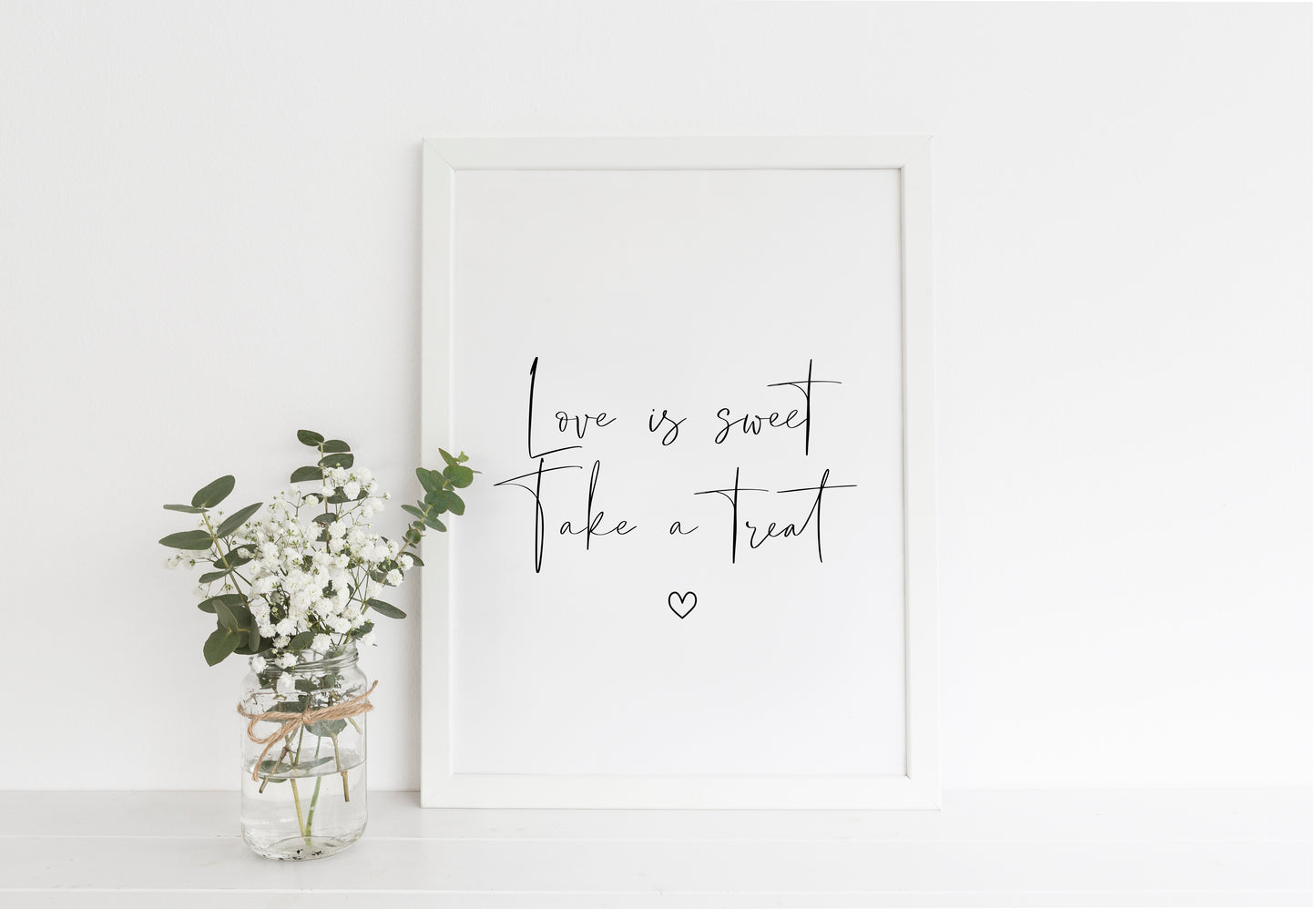 Sweet sign, Wedding sign, wedding print love is sweet take a sweet simplistic wedding unframed wall art poster print, wedding signage
