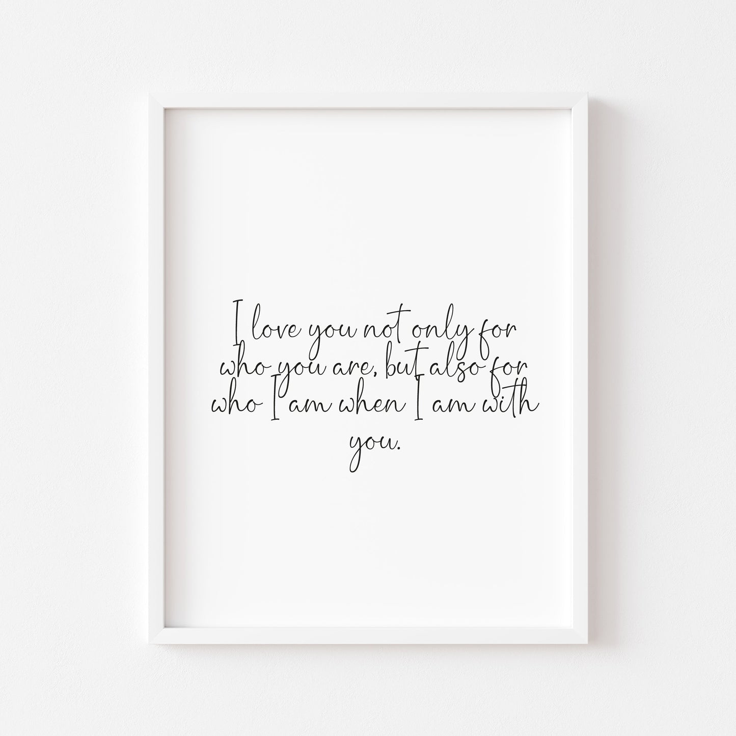 I love you couples bedroom wall art unframed poster print