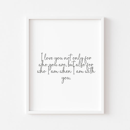 I love you couples bedroom wall art unframed poster print