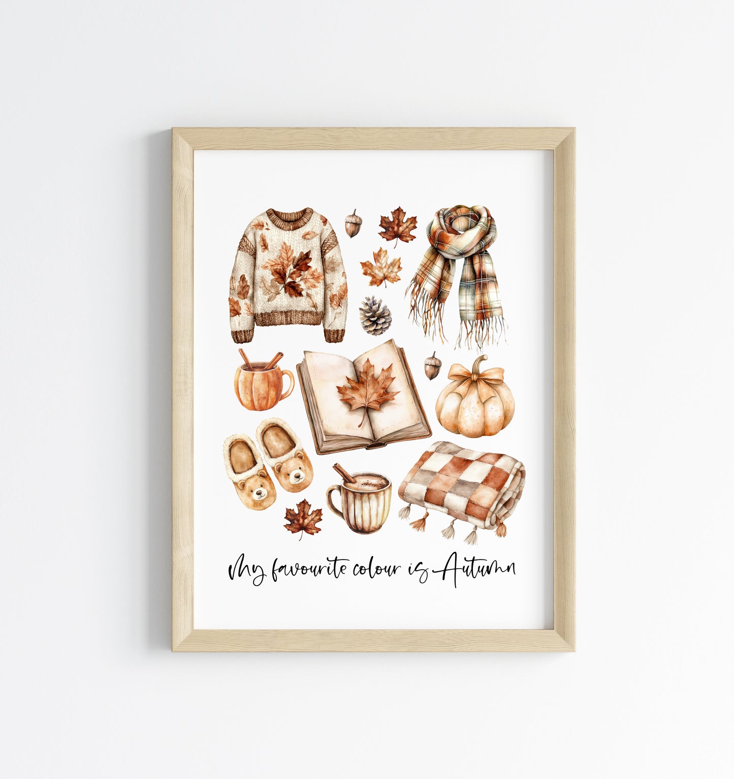Autumn print, Autumn favourites my fave colour is Autumn unframed wall art poster print, autumn decor, autumn home decor, fall favourites