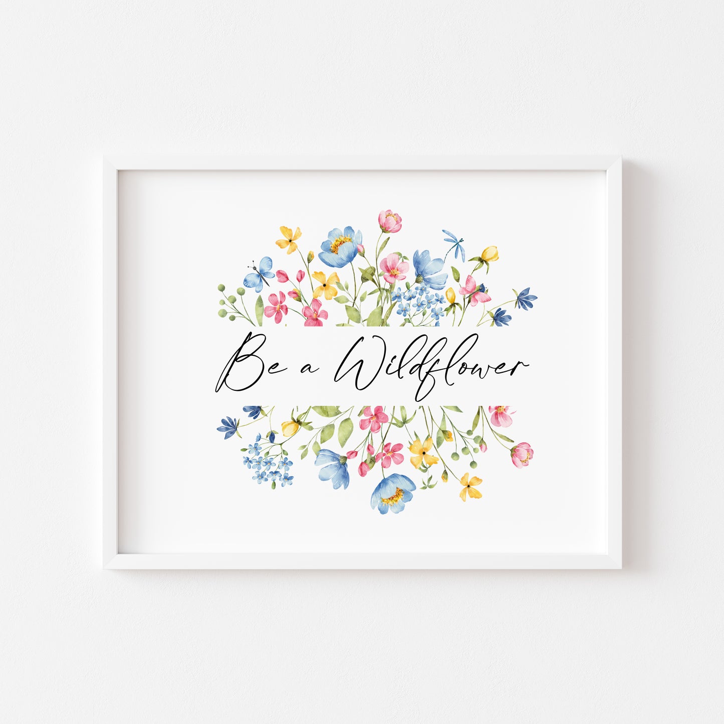 Be a wildflower motivational spring seasonal home bedroom unframed wall art poster print