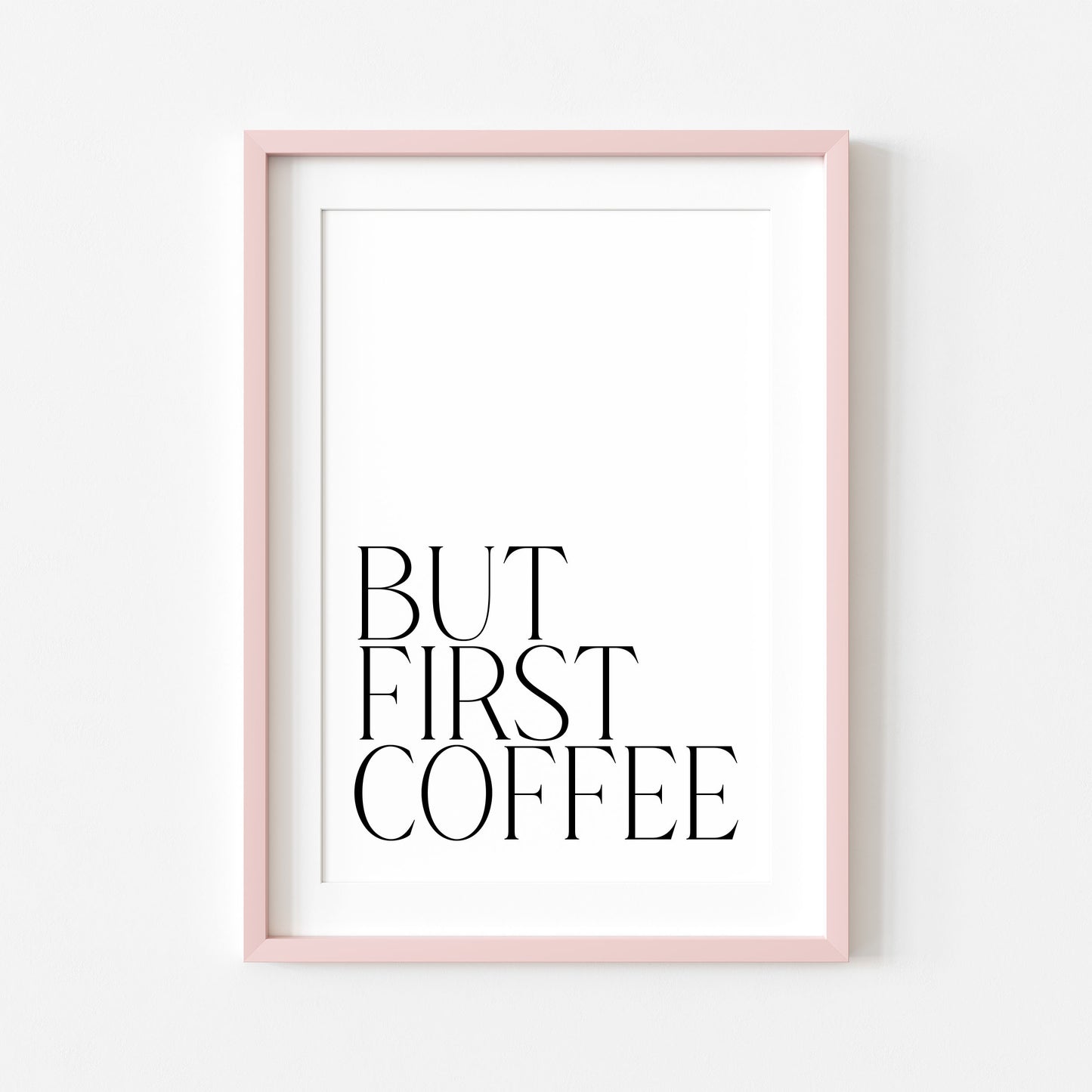 But first coffee kitchen coffee typography unframed wall art poster print, kitchen decor, office decor, coffee lover, coffee wall art gift