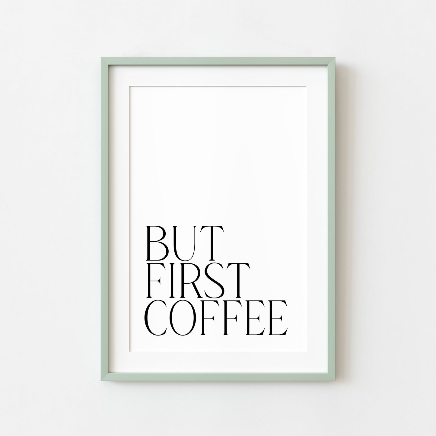 But first coffee kitchen coffee typography unframed wall art poster print, kitchen decor, office decor, coffee lover, coffee wall art gift