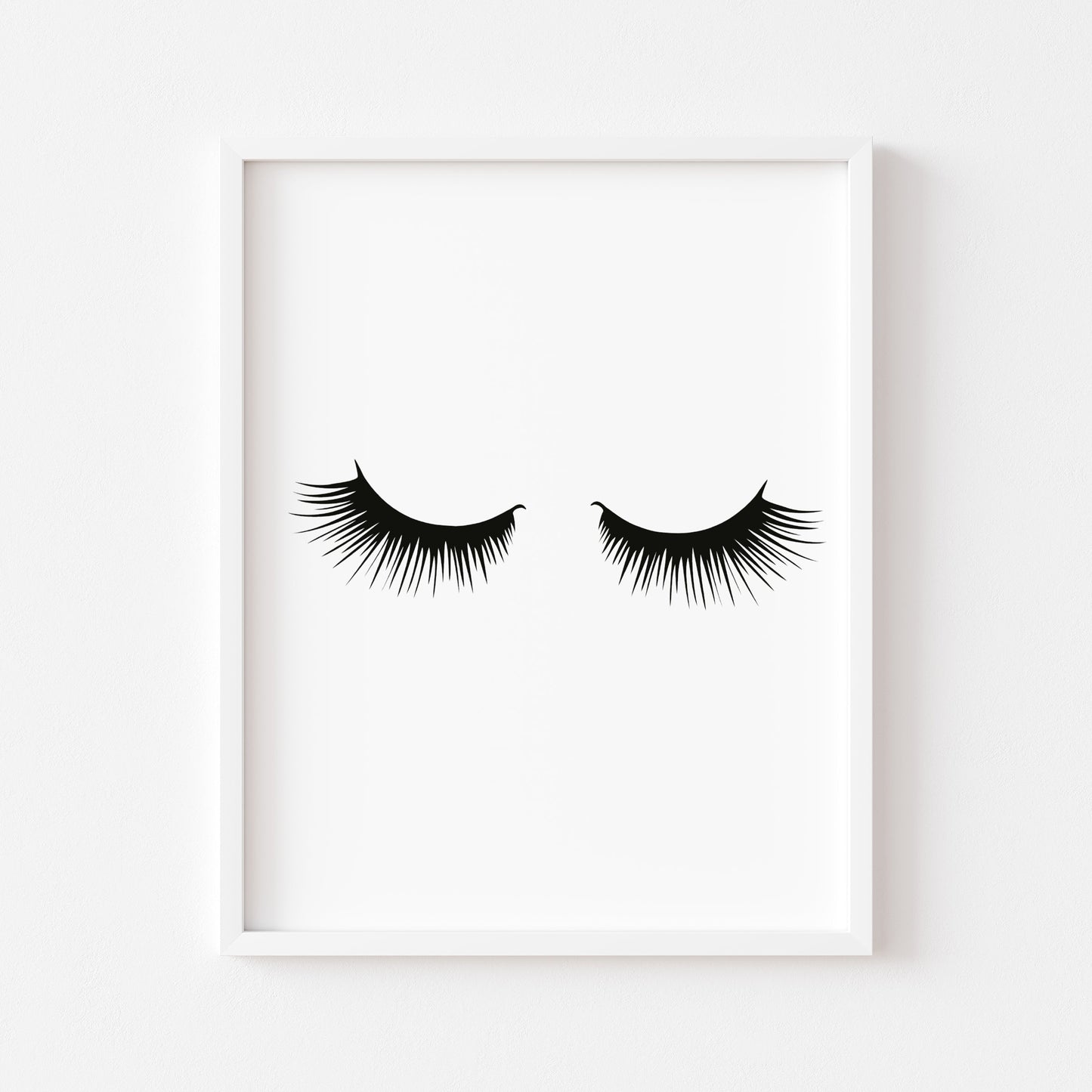 Eyelashes illustration drawing fashion bedroom unframed wall art poster print