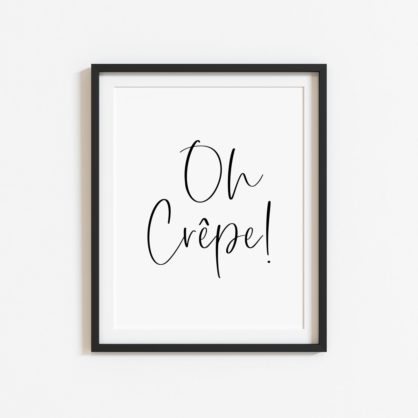 Oh Crepe! funny and stylish kitchen unframed wall art poster print