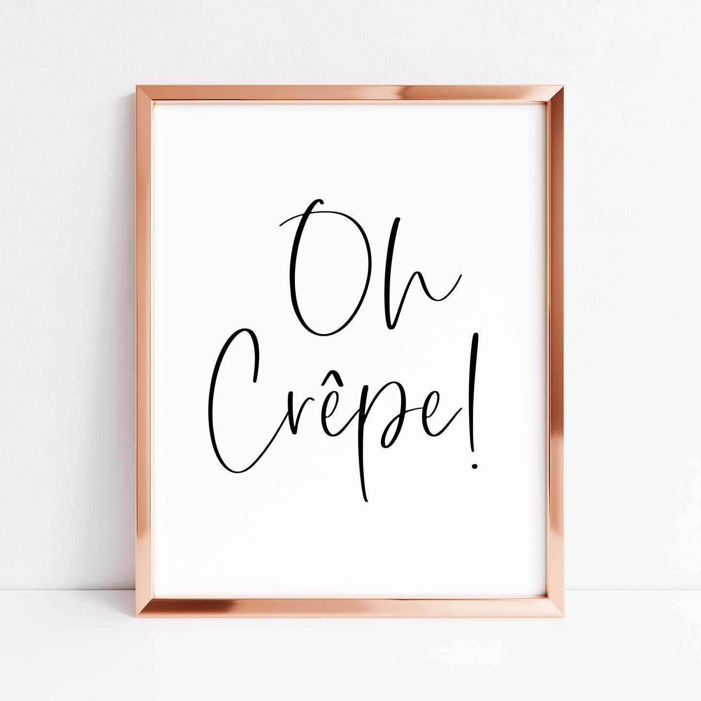 Oh Crepe! funny and stylish kitchen unframed wall art poster print