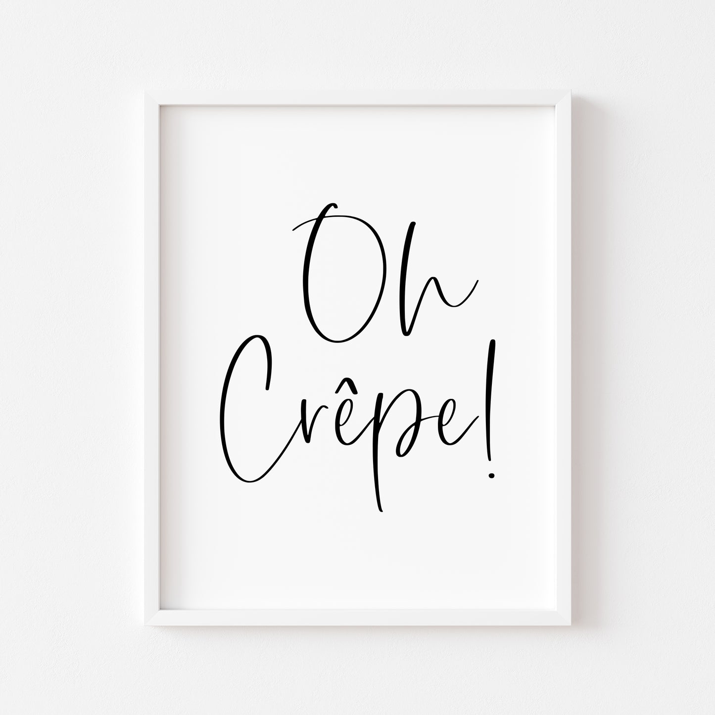 Oh Crepe! funny and stylish kitchen unframed wall art poster print