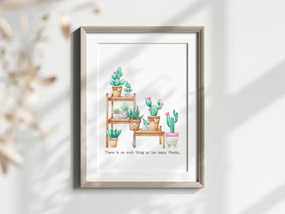 Succulent Plant print funky plants, plant quotes pink green unframed wall art poster print plant decor plant pics plant quote home plants