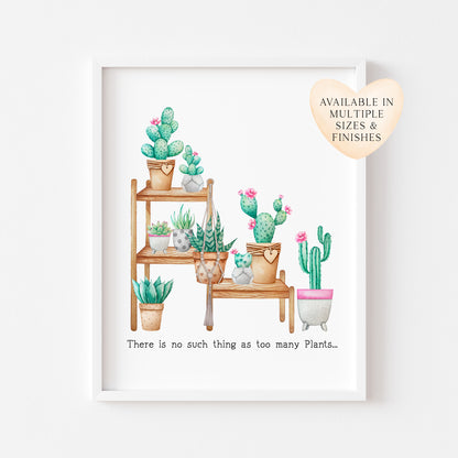 Succulent Plant print funky plants, plant quotes pink green unframed wall art poster print plant decor plant pics plant quote home plants