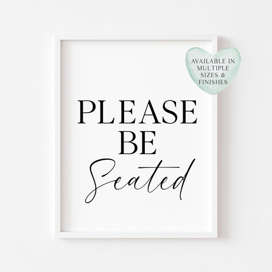 Please be seated bathroom wash room toilet unframed wall art poster print, bathroom signs, bathroom accessories, bathroom pictures