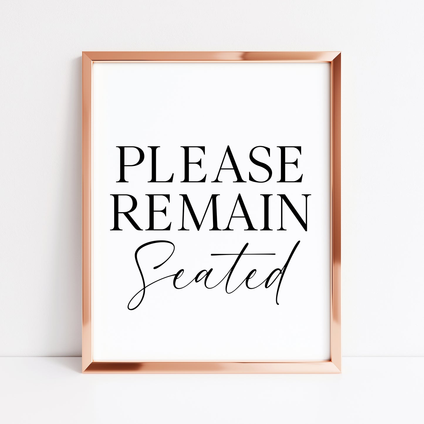 Please remain seated bathroom wash room toilet unframed wall art poster print, bathroom signs, bathroom accessories, bathroom pictures