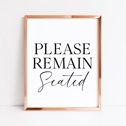 Please remain seated bathroom wash room toilet unframed wall art poster print, bathroom signs, bathroom accessories, bathroom pictures
