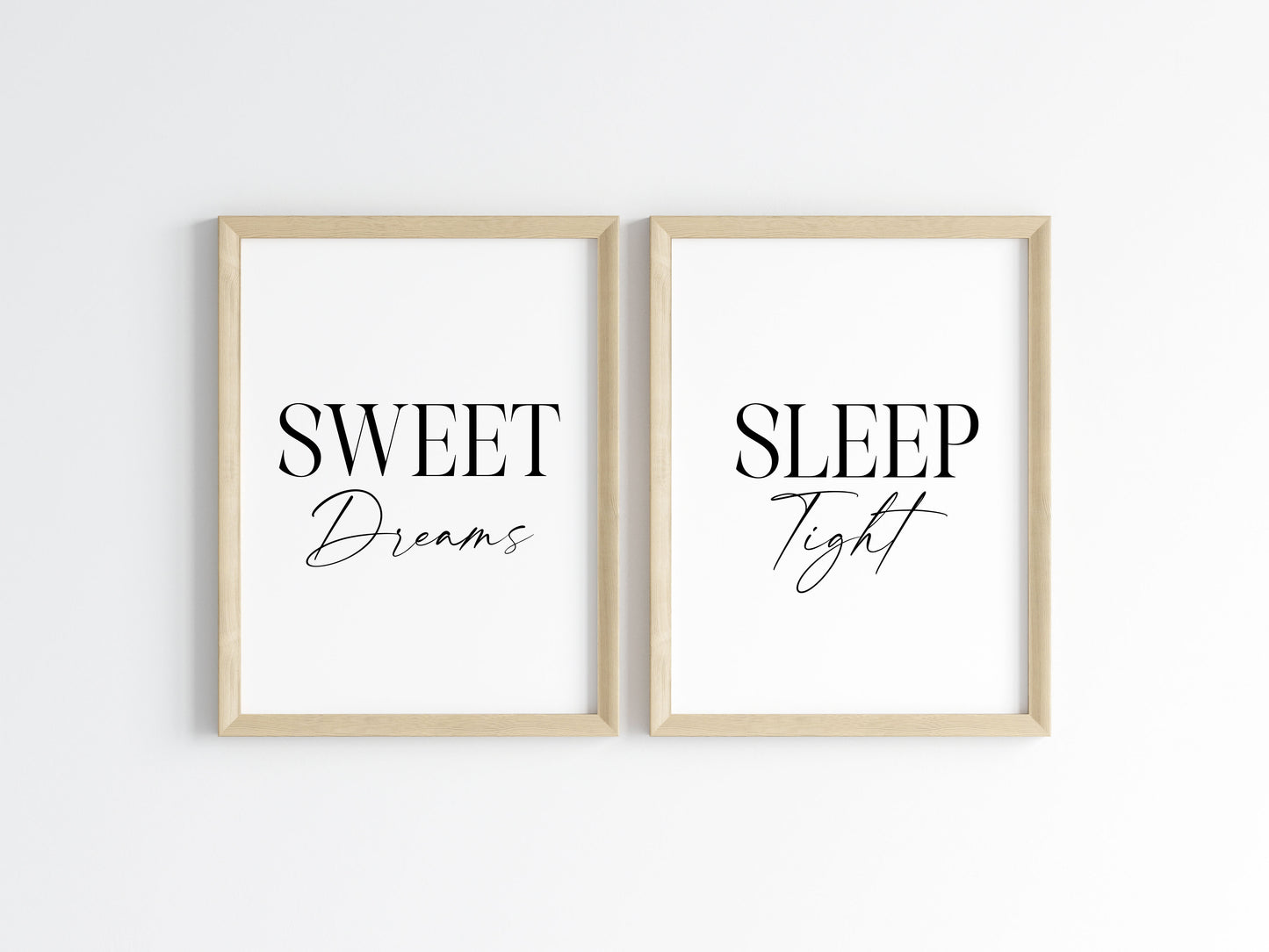 Sweet dreams Sleep Tight Prints couples Bedroom Wall Art (unframed)