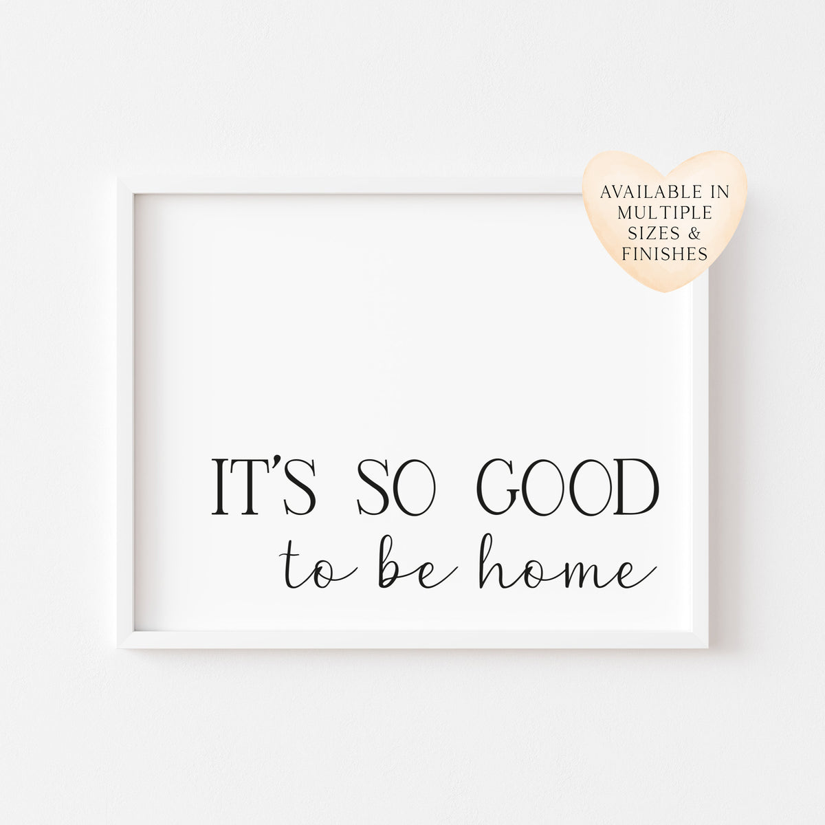 It's so good to be home landscape bedroom home hallway unframed wall art poster print