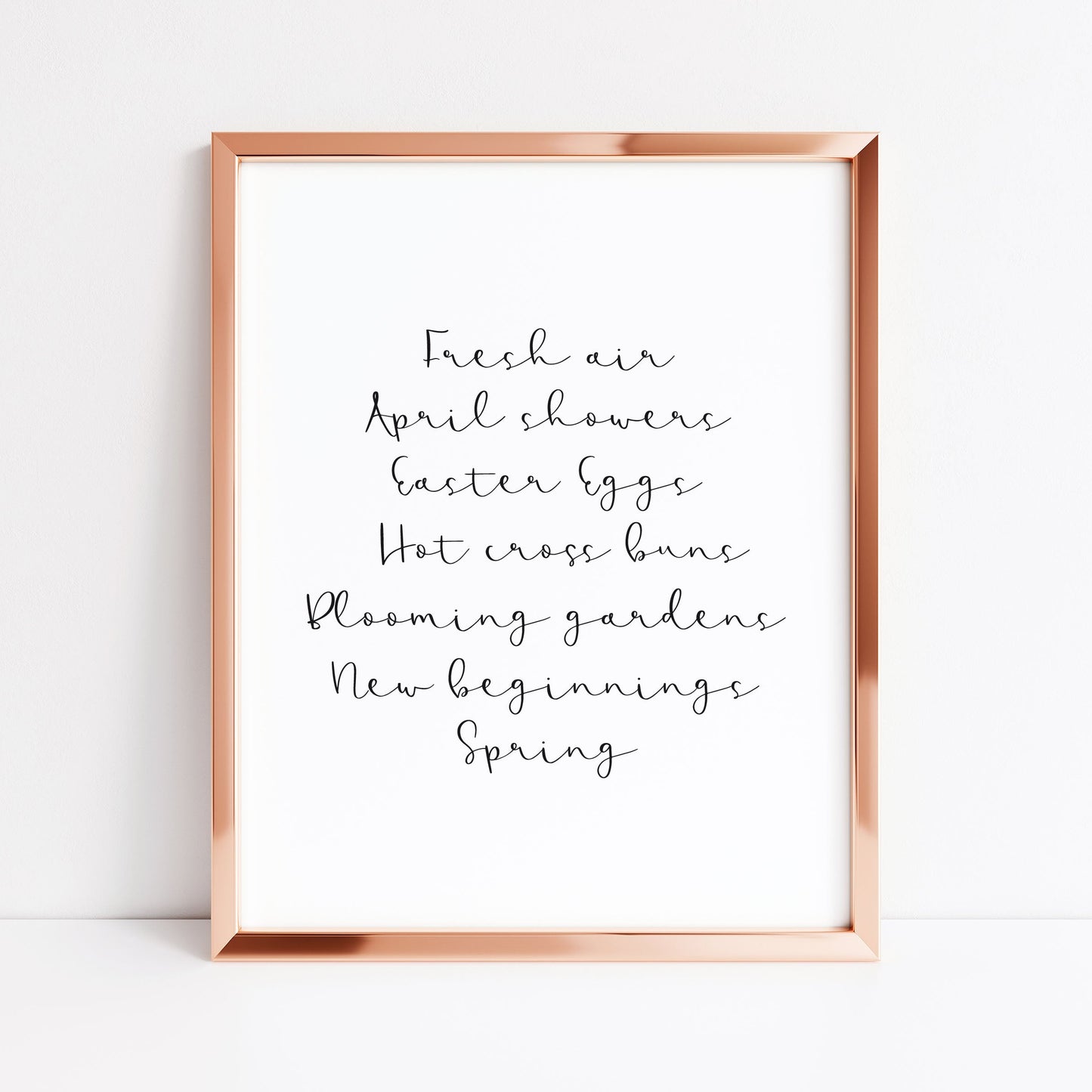 Spring definition, spring favourites description unframed wall art poster print