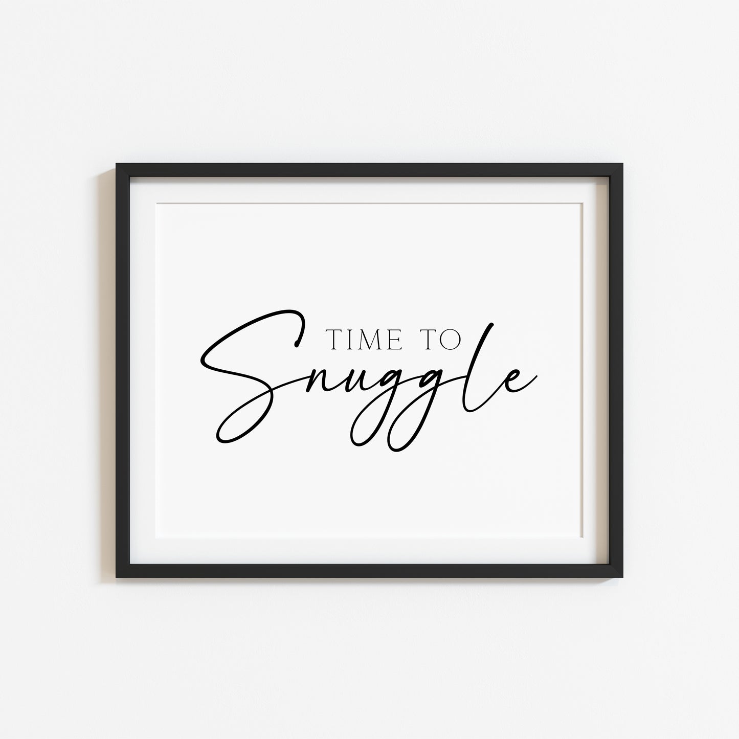 Time to Snuggle, cuddle bedroom love couples landscape unframed wall art poster print